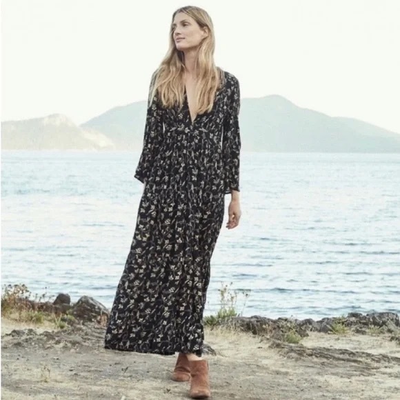 Doên Zinnia Dress, Scroll Print, Midi, Size M - Picture 2 of 12